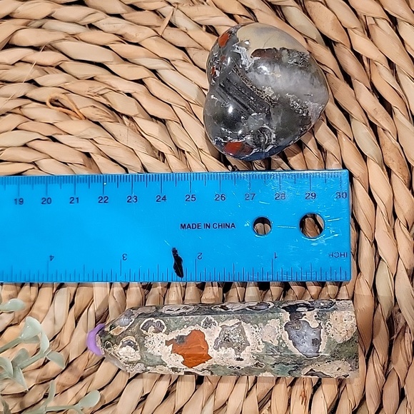 African Bloodstone Tower & Heart Bundle - Picture 5 of 7